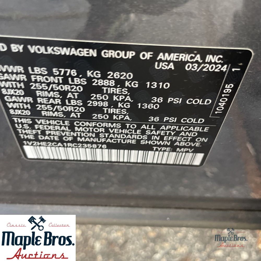 2024 Volkswagen Atlas Cross Sport SE 4Motion