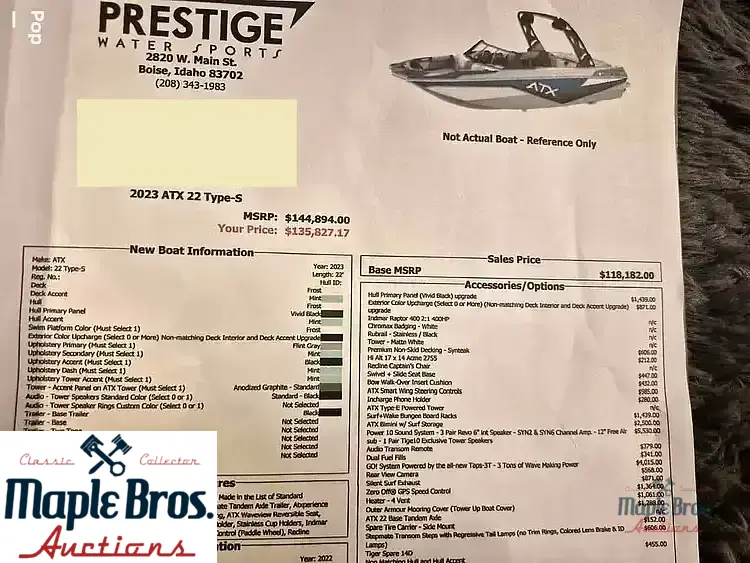 2023 ATX Surf Boats 22 Type-S