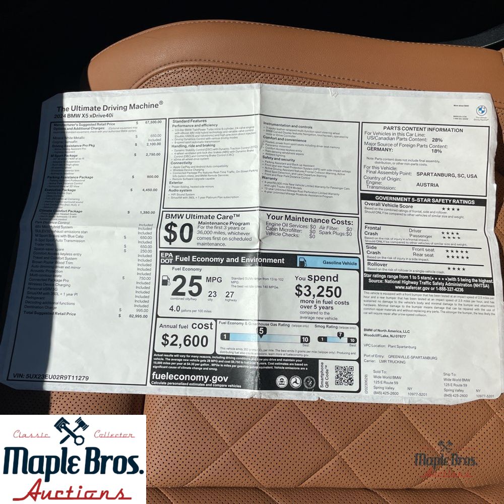 2024 BMW X5 xDrive40i